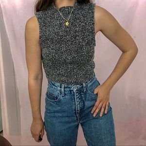 Sleeveless Mock Neck